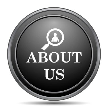 Hakkımızda siyah kutsal kişilerin resmi web sitesi düğme beyaz arka plan üzerinde