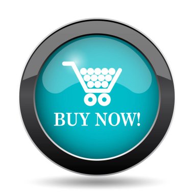 Alışveriş Sepeti simgesini şimdi satın alın. Şimdi alışveriş sepeti web sitesi düğmesi beyaz arka plan üzerinde satın