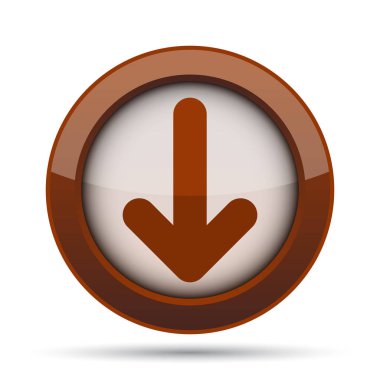 Ok simgesi. Beyaz arka plan üzerinde Internet düğmesi.