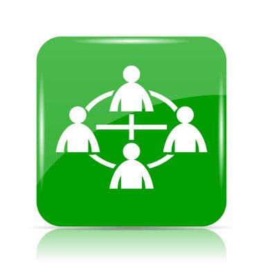 İletişim simgesi. Beyaz arka plan üzerinde Internet düğmesi