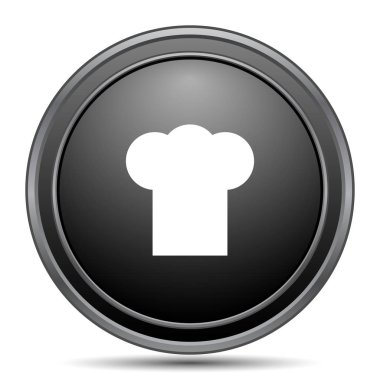 Şef siyah kutsal kişilerin resmi web sitesi düğme beyaz arka plan üzerinde