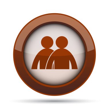 Forum simgesi. Beyaz arka plan üzerinde Internet düğmesi.