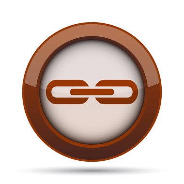 Bağlantı simgesini. Beyaz arka plan üzerinde Internet düğmesi.