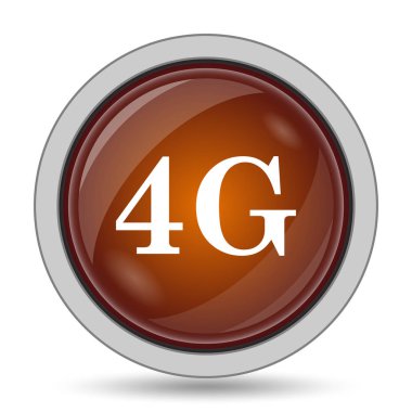 4g portakal kutsal kişilerin resmi web sitesi düğme beyaz arka plan üzerinde