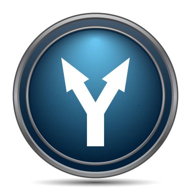 Split ok simgesi. Beyaz arka plan üzerinde Internet düğmesi