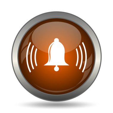 Zil simgesini. Beyaz arka plan üzerinde Internet düğmesi.