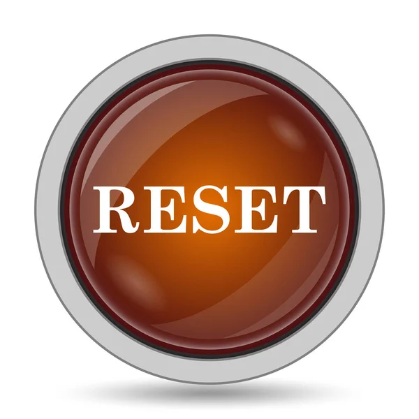 Reset Icon Orange Website Button White Background — Stock Photo, Image