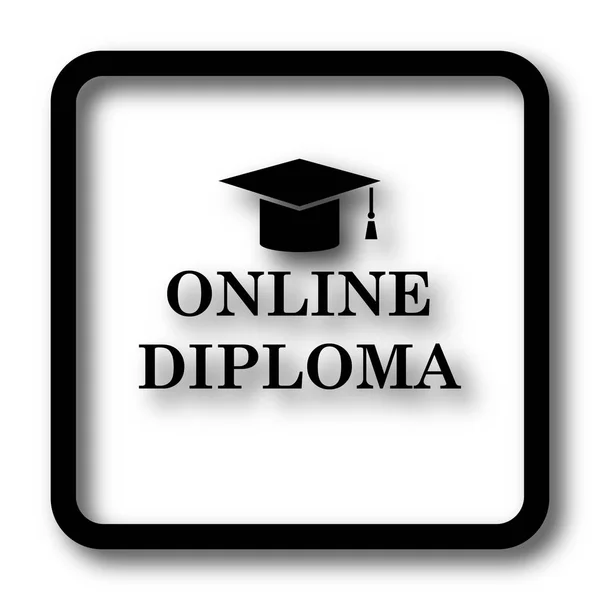Online diploma simgesi — Stok fotoğraf