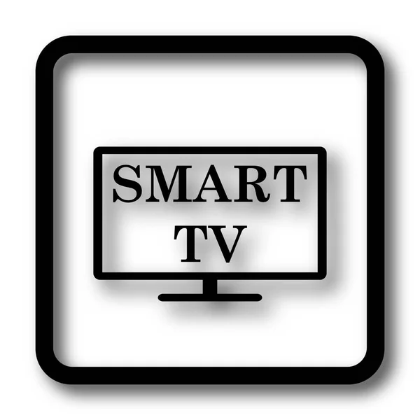 Smart Icon Black Website Button White Background — Stock Photo, Image