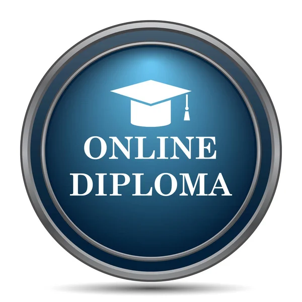 Online diploma simgesi — Stok fotoğraf