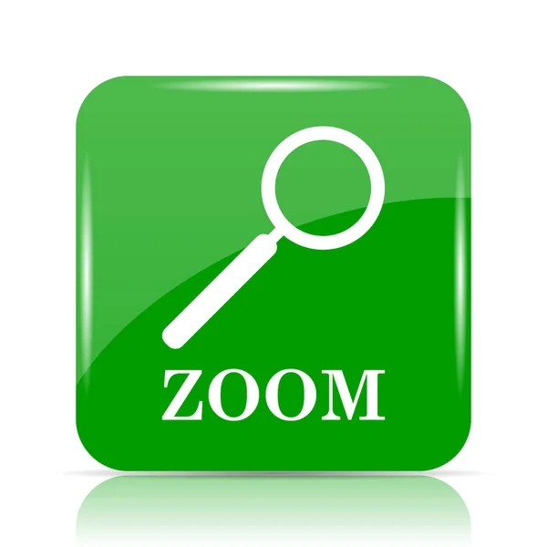 Zoom con icono de lupa — Foto de Stock