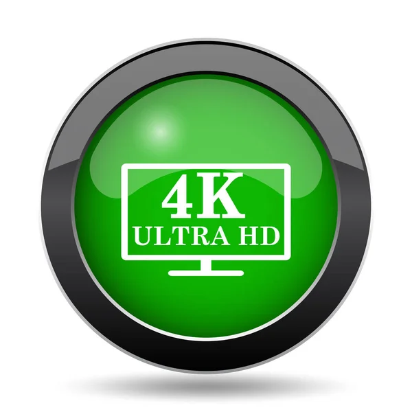 Ultra Pictogram Groene Website Knop Witte Achtergrond — Stockfoto
