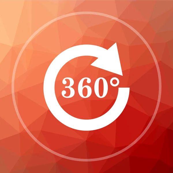 Recarga Icono 360 Recargar 360 Botón Del Sitio Web Rojo — Foto de Stock