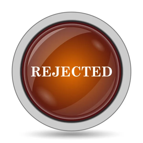 Rejected Icon Orange Website Button White Background — Stock Photo, Image