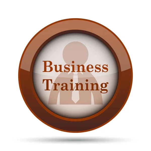 Business Training Icon Internet Button White Background — Stock Photo, Image