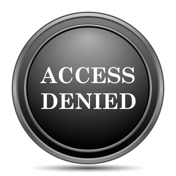 Access Denied Icon Black Website Button White Background — Stock Photo, Image