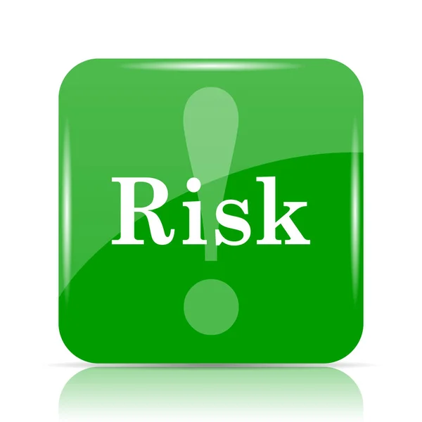 Risk Icon Internet Button White Background — Stock Photo, Image