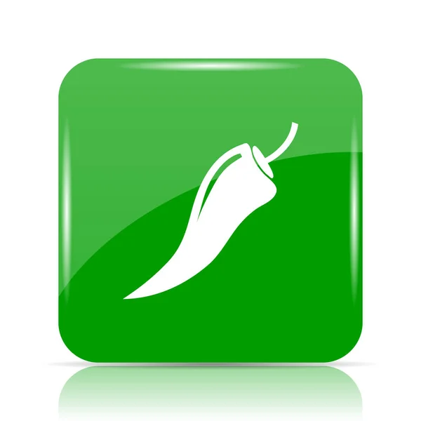Pepper Icon Internet Button White Background — Stock Photo, Image