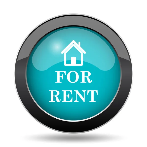 Rent Icon Rent Website Button White Background — Stock Photo, Image