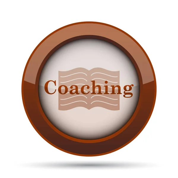 Coaching Icon Internet Button White Background — Stock Photo, Image