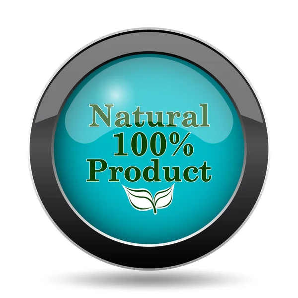 100%天然产品图标 — 图库照片