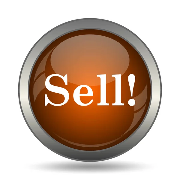 Sell icon. Internet button on white background.