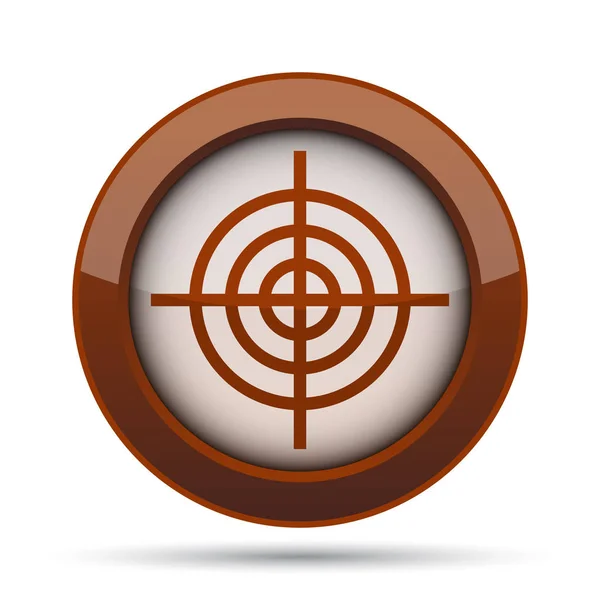 Target Icon Internet Button White Background — Stock Photo, Image