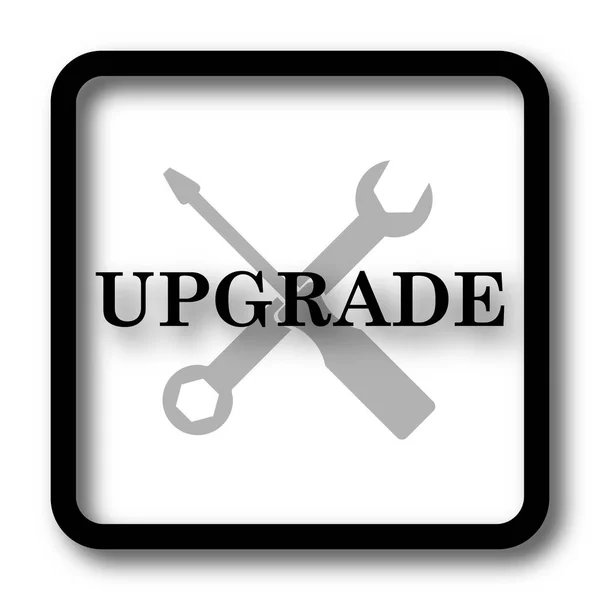 Upgrade Icon Black Website Button White Background — Stock Photo, Image