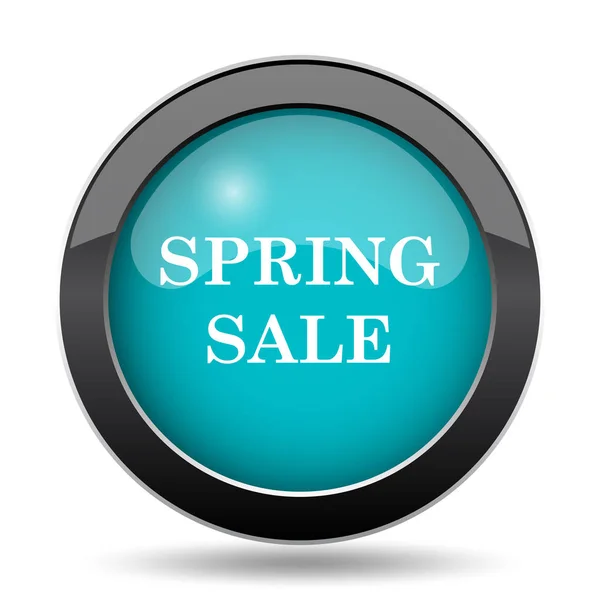 Spring Sale Icon Spring Sale Website Button White Background — Stock Photo, Image