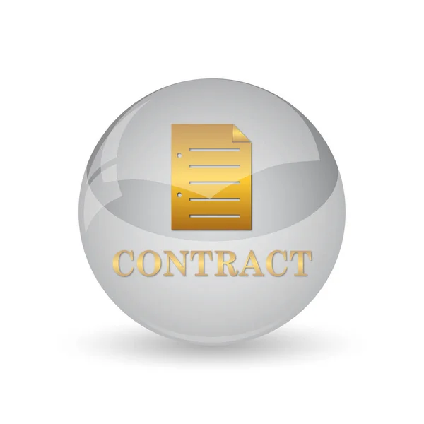 Contract Icon Internet Button White Background — Stock Photo, Image