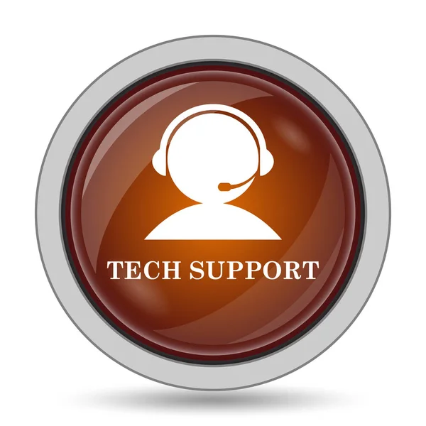 Tech Support Symbol Orange Website Taste Auf Weißem Hintergrund — Stockfoto