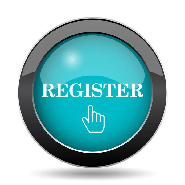 Registersymbol Registrieren Website Taste Auf Weißem Hintergrund — Stockfoto