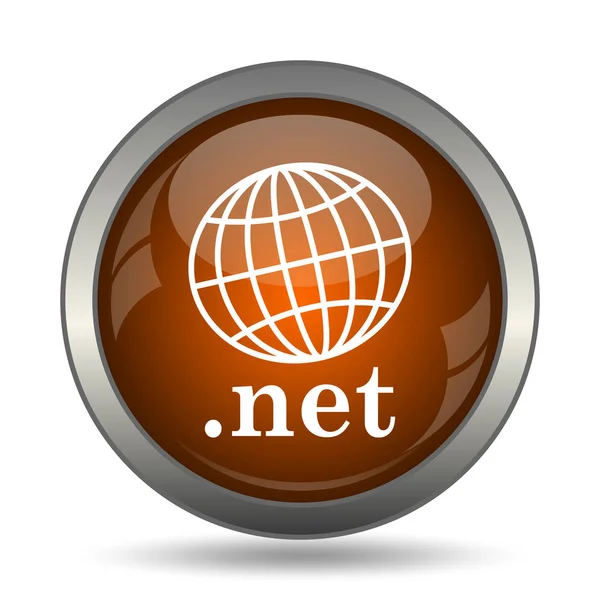 Ícone Rede Botão Internet Fundo Branco — Fotografia de Stock