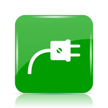 Tak simgesi. Beyaz arka plan üzerinde Internet düğmesi