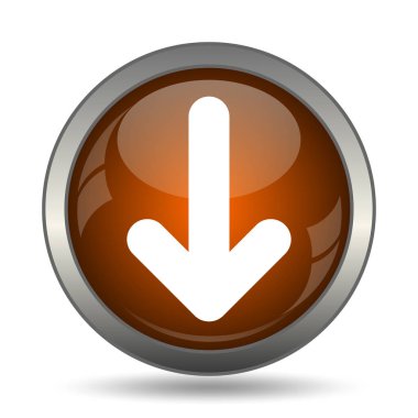 Ok simgesi. Beyaz arka plan üzerinde Internet düğmesi.