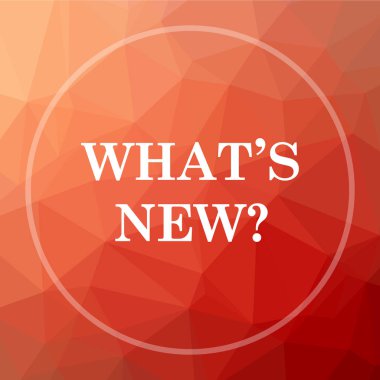 Whats yeni kutsal kişilerin resmi. Whats yeni Web sitesi düğmesinde kırmızı düşük poli arka plan