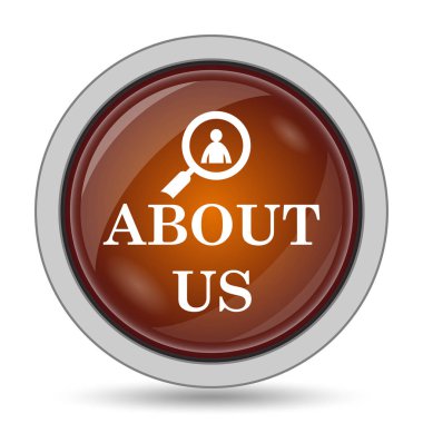 Hakkımızda turuncu kutsal kişilerin resmi web sitesi düğme beyaz arka plan üzerinde