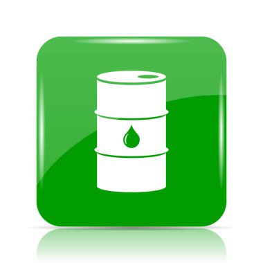 Petrol varil simgesi. Beyaz arka plan üzerinde Internet düğmesi