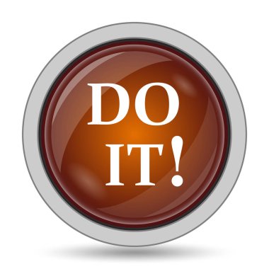 Kutsal kişilerin resmi, beyaz arka planda turuncu web sitesi düğme yapmak