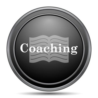 Siyah kutsal kişilerin resmi web sitesi düğme beyaz zemin üzerine koçluk