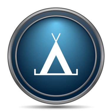 Çadır simgesi. Beyaz arka plan üzerinde Internet düğmesi