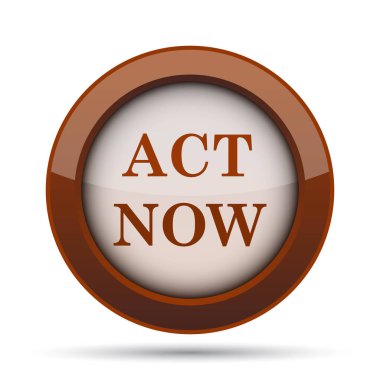 Şimdi simgesi hareket. Beyaz arka plan üzerinde Internet düğmesi.