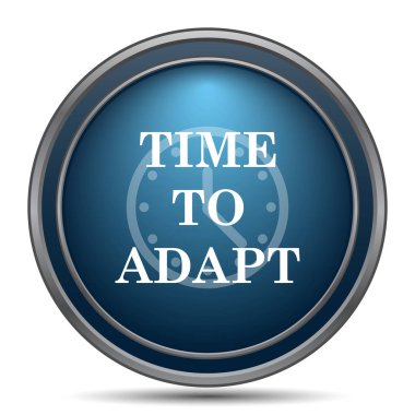 Simge uyum için zaman. Beyaz arka plan üzerinde Internet düğmesi