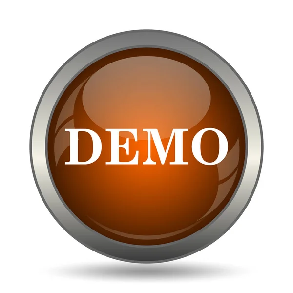 Demo Icon Internet Button White Background — Stock Photo, Image