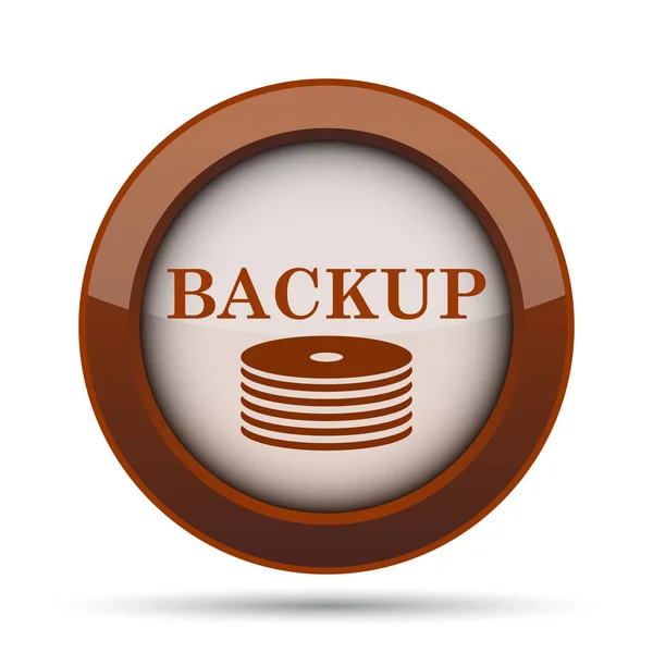 Icona Backup Pulsante Internet Sfondo Bianco — Foto Stock