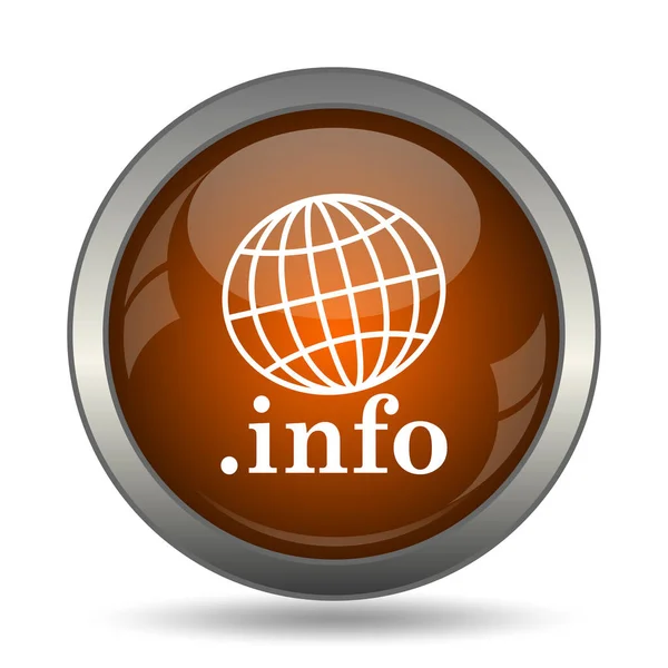 Icono Información Botón Internet Sobre Fondo Blanco — Foto de Stock