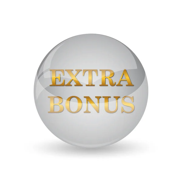 Icône Bonus Supplémentaire Bouton Internet Sur Fond Blanc — Photo