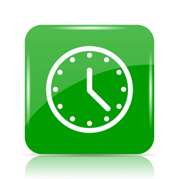 Clock Icon Internet Button White Background — Stock Photo, Image