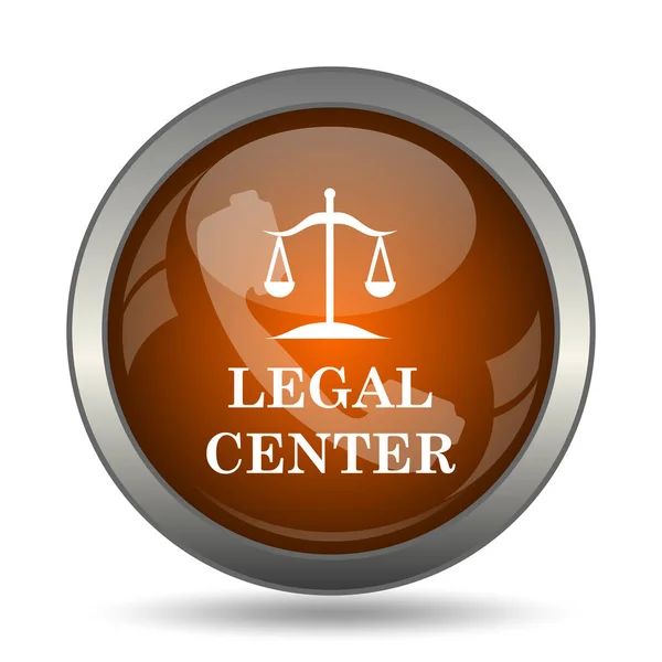 Legal center icon. Internet button on white background.