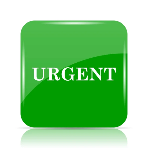 Urgent Icon Internet Button White Background — Stock Photo, Image